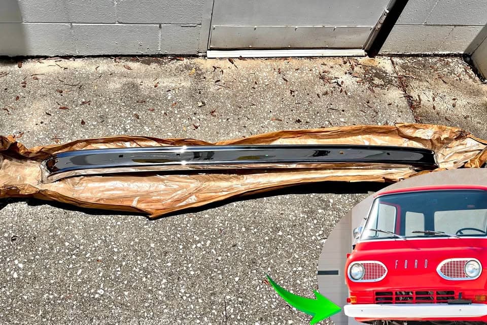 1961-1964 Ford Econoline Front Bumper Oem Chrome